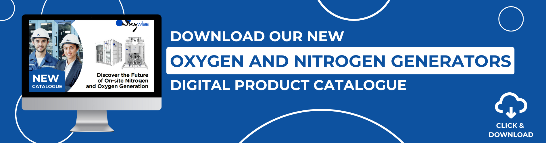 Oxywise oxygen and nitrogen gas generators product catalog download banner